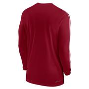 Alabama Nike Dri-Fit Sideline UV Coach Long Sleeve Top